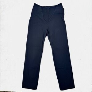 Nina McLemore Women's Black V-Waist Dress Pants Size 10 Stretch Made In USA